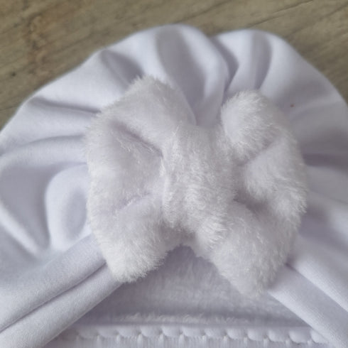 Knot turban or buns sweatshirt fabric lined with soft and warm fleece 5 colors